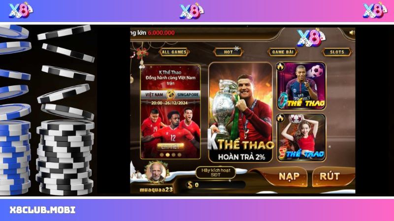 X8 game đánh bài đổi thưởng được nhiều người yêu thích